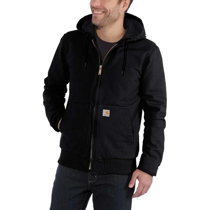 Carhartt Duck Active Jacke mit Kapuze 104050, 100% Baumwolle, 12 oz, in verschiedenen Farben – Bild 1
