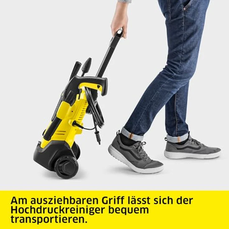 Kärcher Hochdruckreiniger K 2 Premium FJ, Einfachstrahlrohr und Dreckfräser, inkl. Schaumdüse, gelb – Bild 7