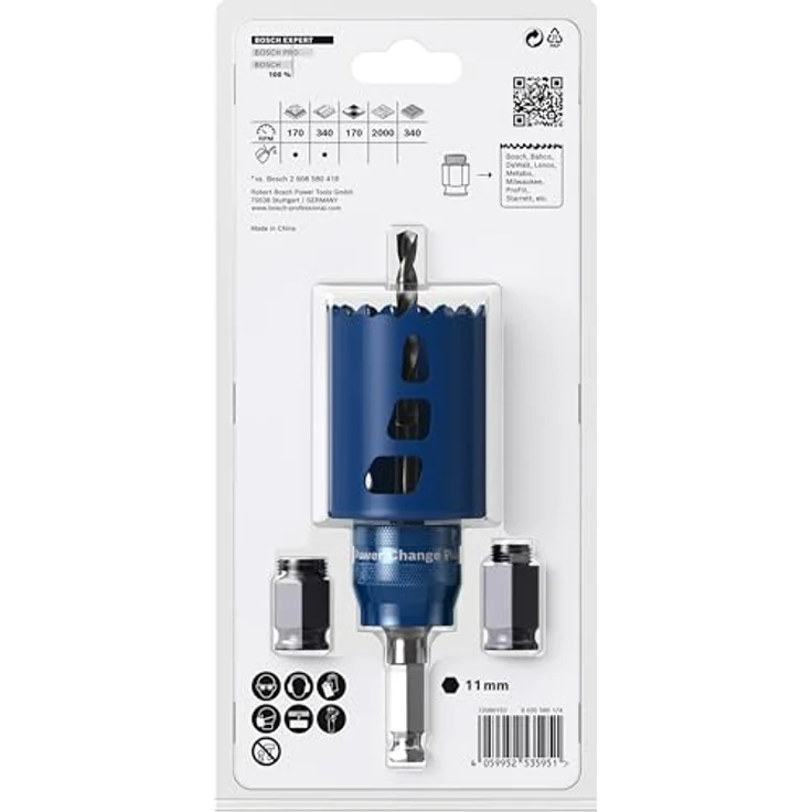 Bosch Expert Lochsäge-Starter-Set Expert Tough Sägen-Ø 51 mm Schnitttiefe 60 mm Power Change Plus – Bild 4