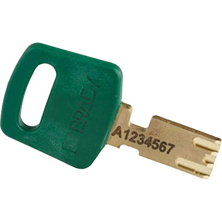 Brady (ALU-GRN-38ST-KD) SafeKey Anodized Aluminum Lockout-Vorhängeschloss Mit Stahl Bügel 38.00 mm Grün KD - Verschiedenschließende Schlösser 1 Stück – Bild 4