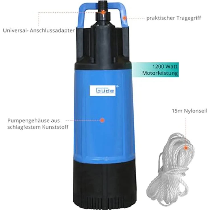 Güde GDT 1200 94240 Tiefbrunnenpumpe – Bild 6