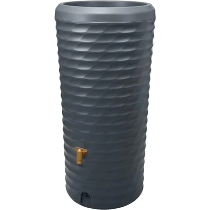4rain Jolie 2in1 Regenspeicher Regentonne 230 Liter Graphite Grey, Wasserbehälter mit Pflanzschale und Auslaufhahn – 100% recyclebar, Made in Germany – Bild 5