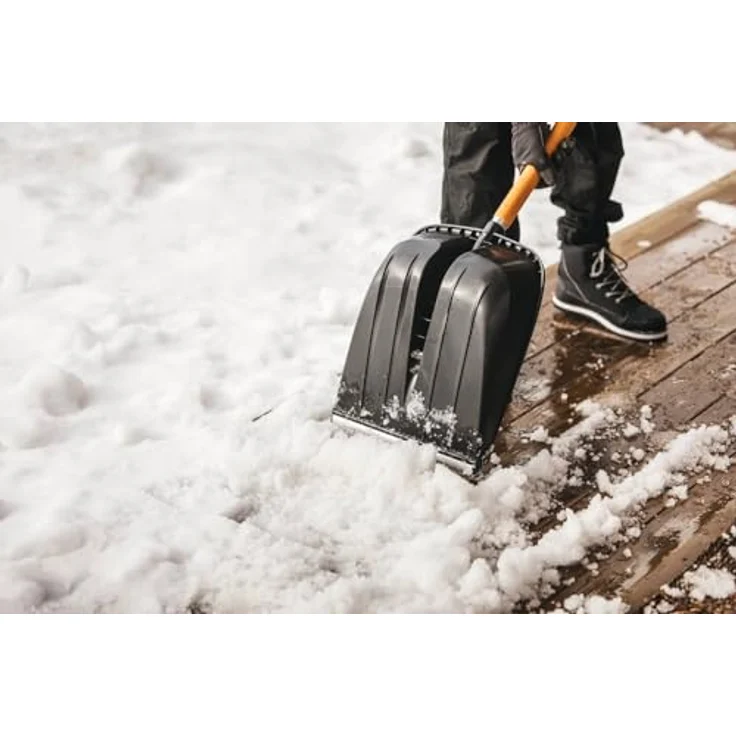 Fiskars X-Series Schneeschaufel, ergonomisch mit rutschfestem Griff und verstärktem Polymerblatt, kältebeständig bis -30ºC – Bild 5