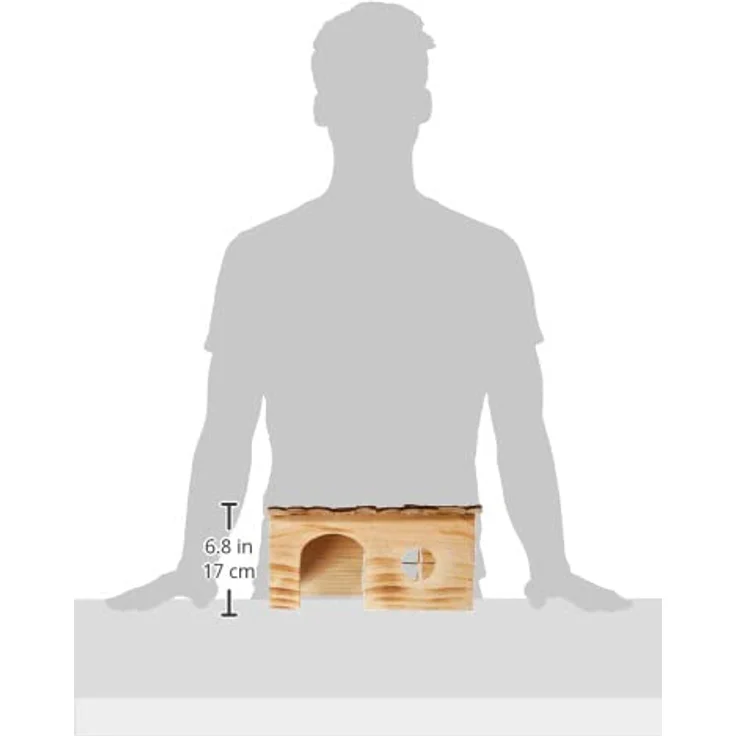 Trixie 61974 Natural Living Haus Grete, geflammt, 35 × 18 × 20 cm – Bild 4