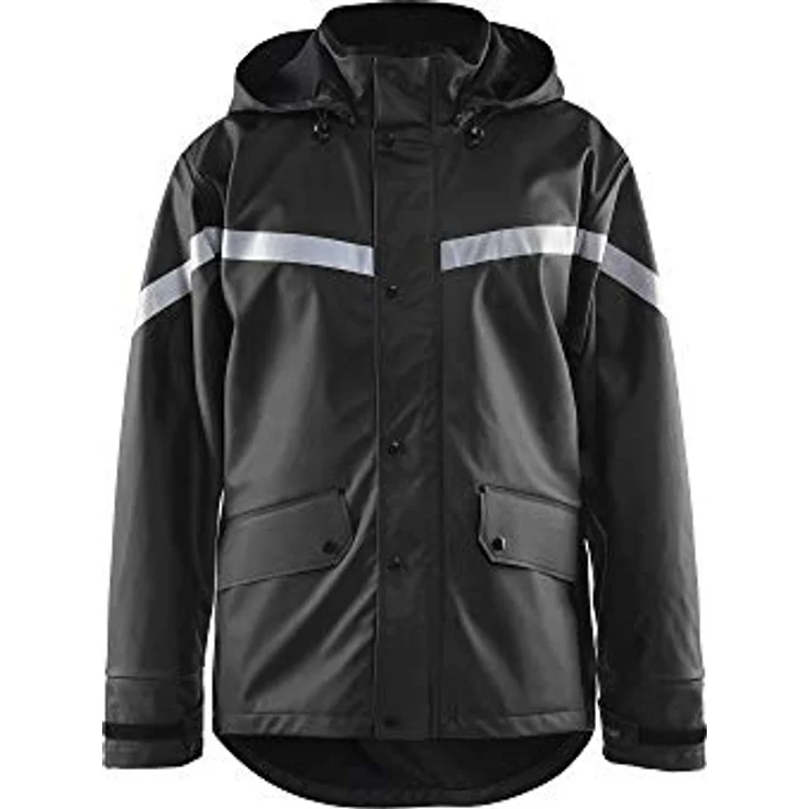 Blakläder 4305, unisex Arbeitsjacke mit Regenfunktion, schwarz, Größe 3XL – Bild 2