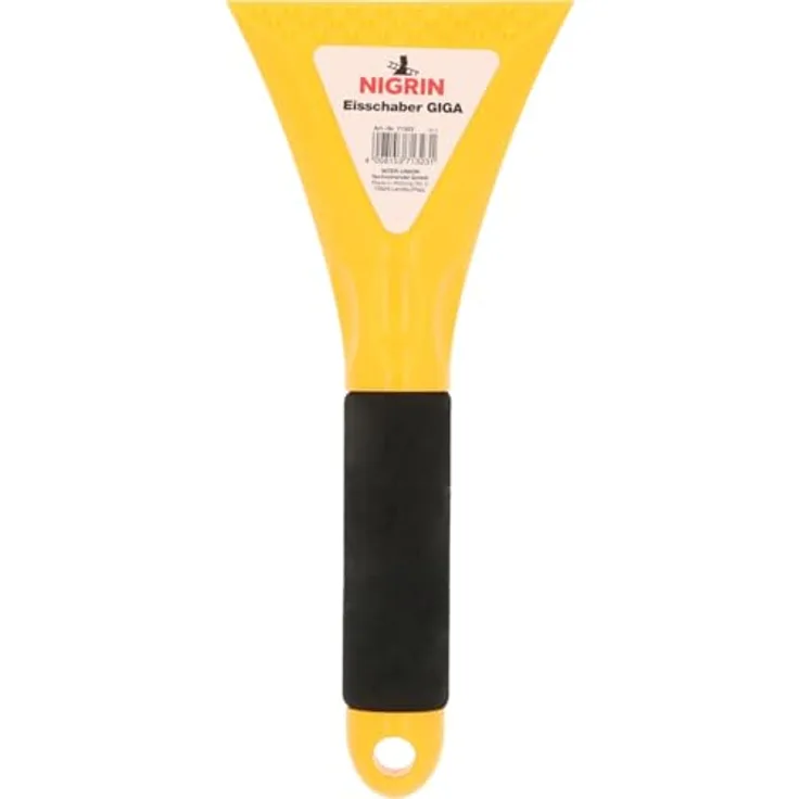 NIGRIN Eiskratzer Nigrin Eisschaber Giga 12cm farbig sortiert, Windschutzscheiben leicht entfernen, robustes ABS-Kunststoff, ergonomischer Softgriff