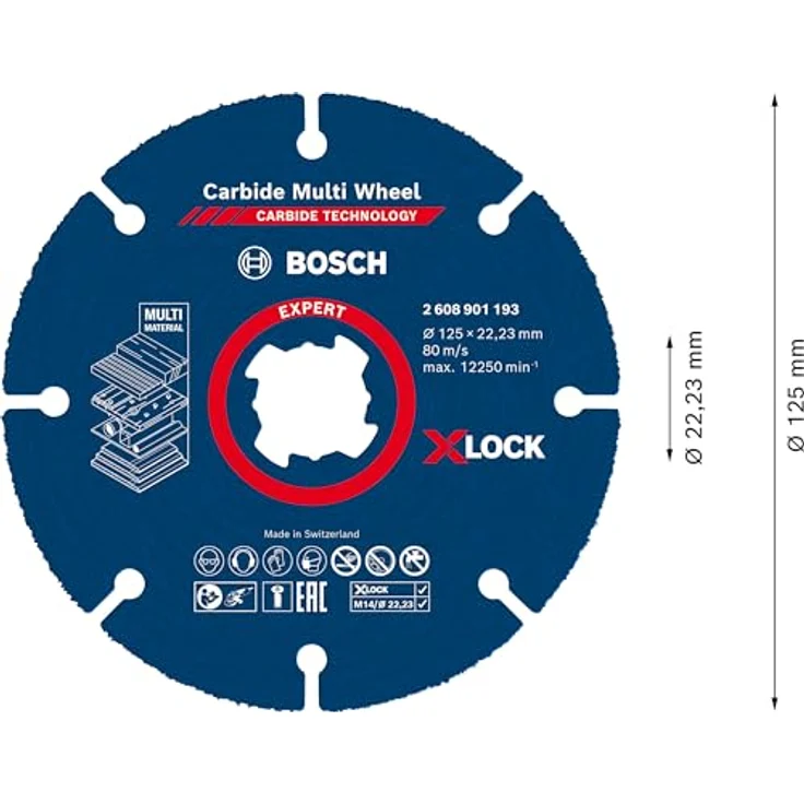 Expert Carbide Multi Wheel X-LOCK Trennscheibe, 125 mm, 22,23 mm – Bild 3