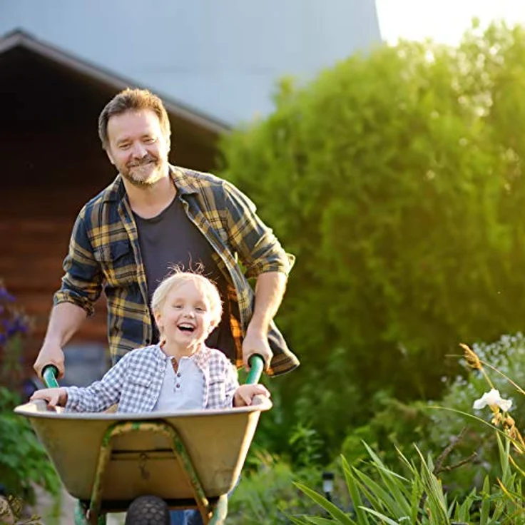 Schubkarrenrad 4.80 4.00-8, luftbereift, Ersatzrad mit Stahlfelge und Ventil, Komplettrad bis 120 kg, schwarz – Bild 3
