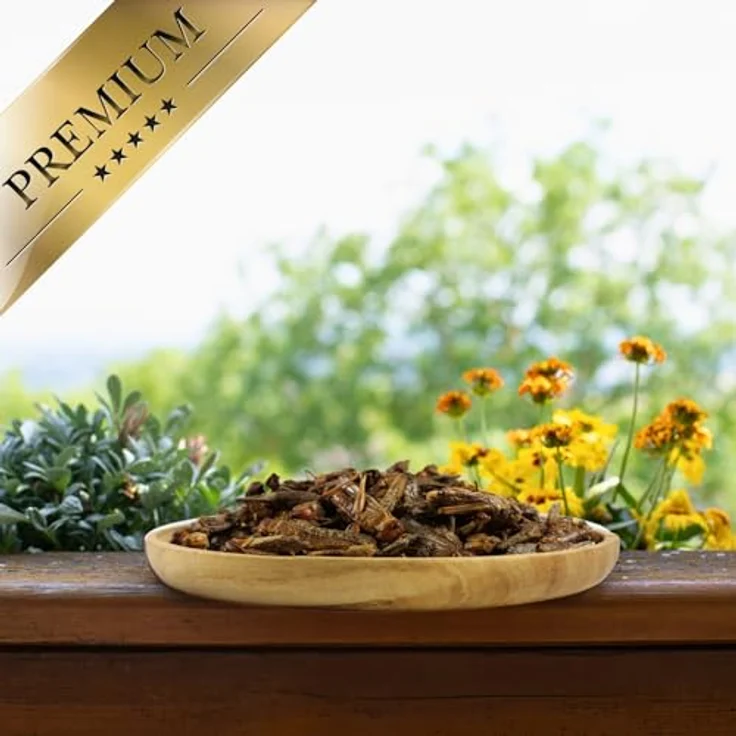 Lyra Pet® Heuschrecken getrocknet, 1 kg - Reich an Proteinen (58%), für Vögel, Nager, Fische & Reptilien, ohne Zusatzstoffe, natürliches Terrarienfutter – Bild 3