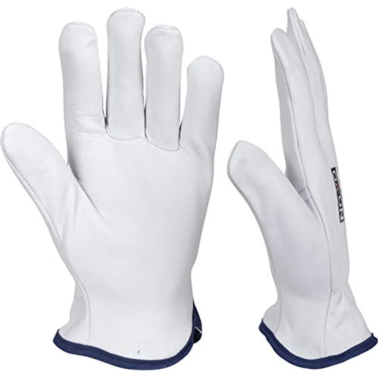 OX-ON Vollleder Arbeitshandschuhe aus Ziegenleder, weiche Premium Handschuhe, Gr. 10/XL, mit Gummizug – Bild 5