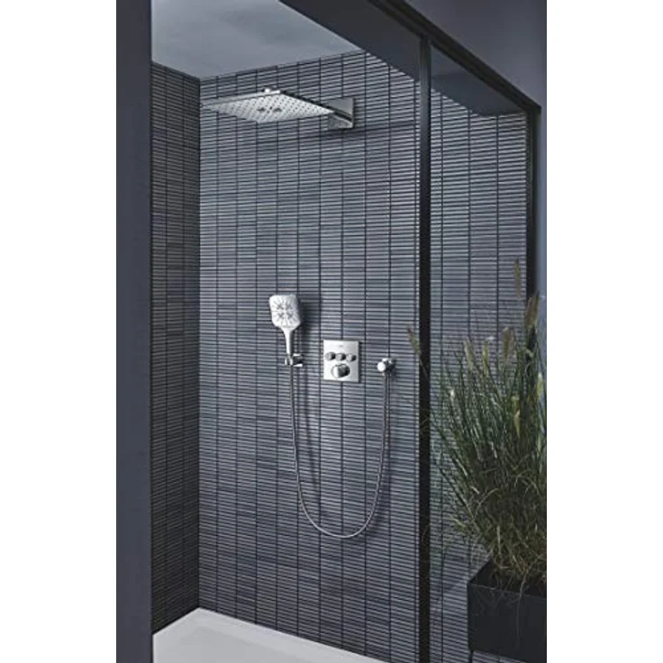 GROHE Rainshower SmartActive 130 Cube Handbrause, Chrom, 3 Strahlarten, 8,5 l/min, mit DripStop und Antikalk-System – Bild 7