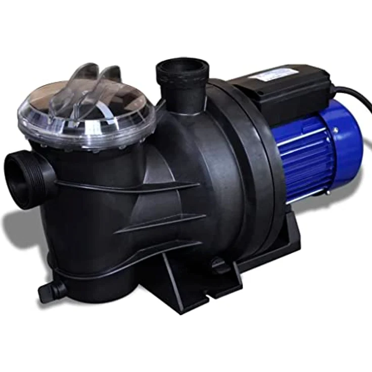 vidaXL Schwimmbadpumpe Umwälzpumpe Poolpumpe Pumpe elektronik blau 800W – Bild 4