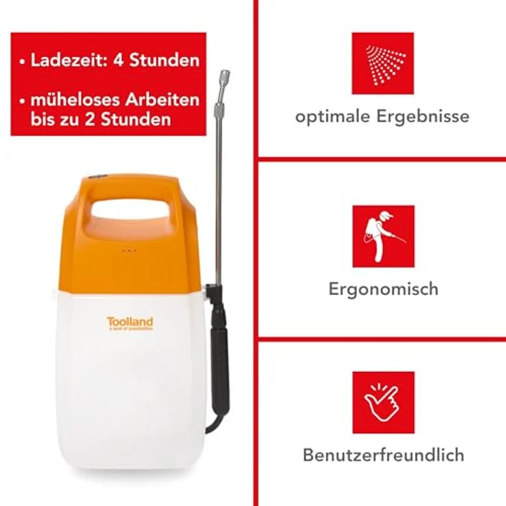 Toolland Akku-Drucksprüher 6 L – Bild 4