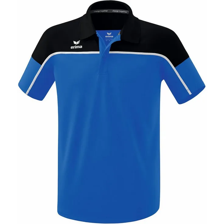 Erima Poloshirt Change Poloshirt, Sportlich eleganter Look, leichtes, schnelltrocknendes Material, kühles Tragegefühl, schwarz