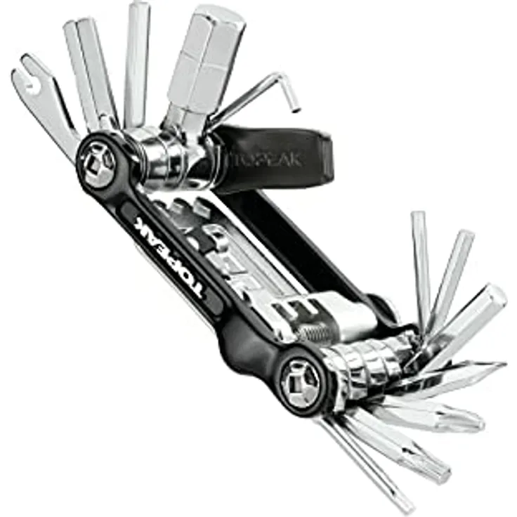 Topeak Mini 20 Pro - 20 Funktionen - Miniwerkzeug für Fahrradreparaturen - Multitool schwarz - 20 Funktionen (15400166)
