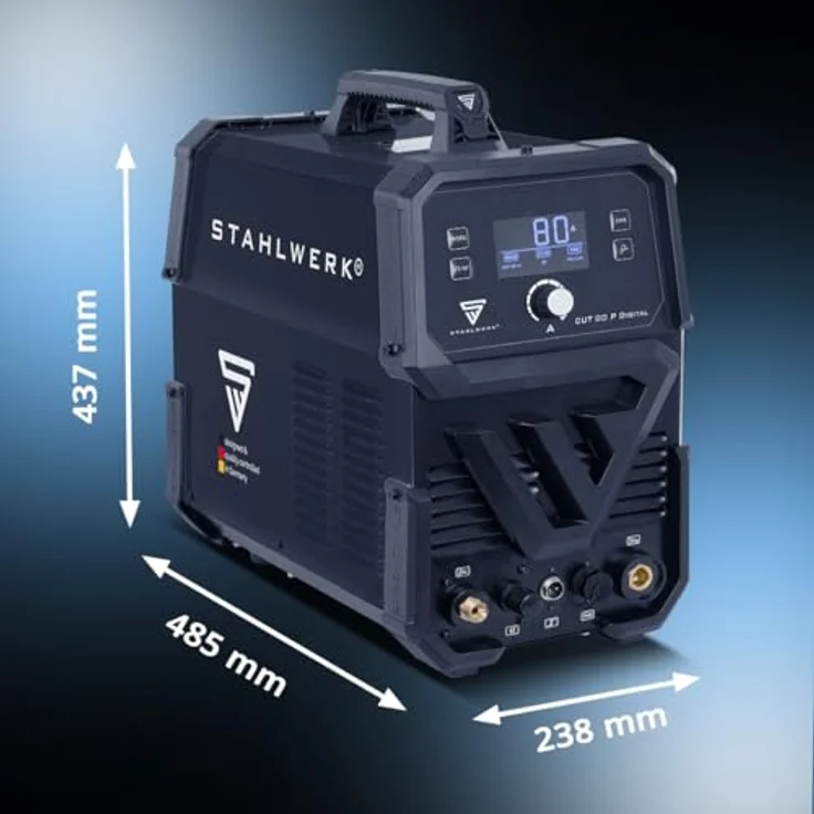 STAHLWERK CUT 80 P Digital Plasmaschneider, 80 Ampere mit 25 MM Schneidleistung und integriertem THC – Bild 7