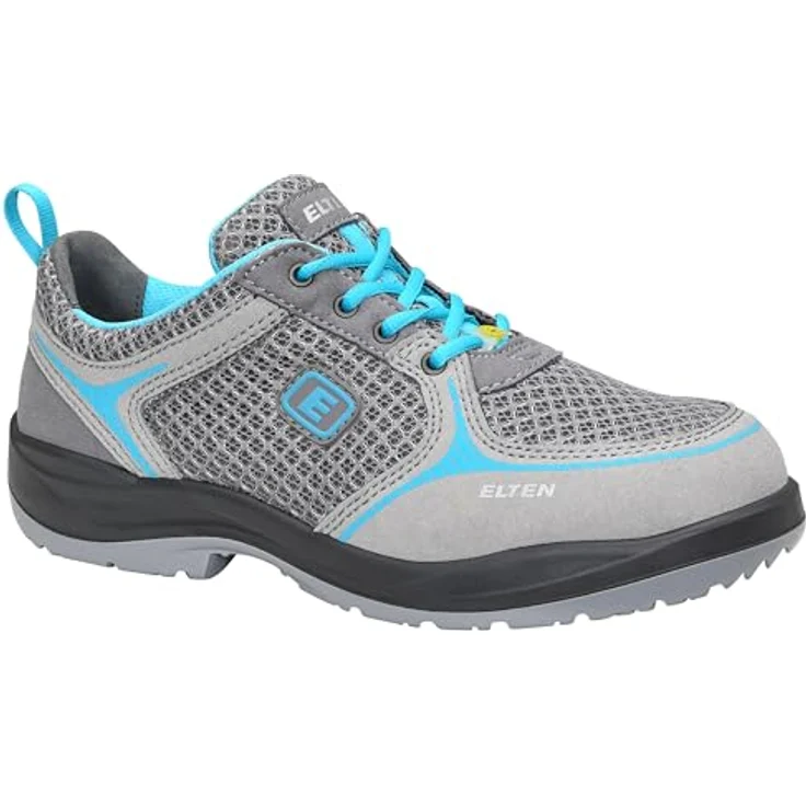 ELTEN MILA aqua Low ESD S1 74720 Damen Sicherheitsschuh, Grau-Türkis, mit Stahlkappe und orthopädischer Zulassung – Bild 2