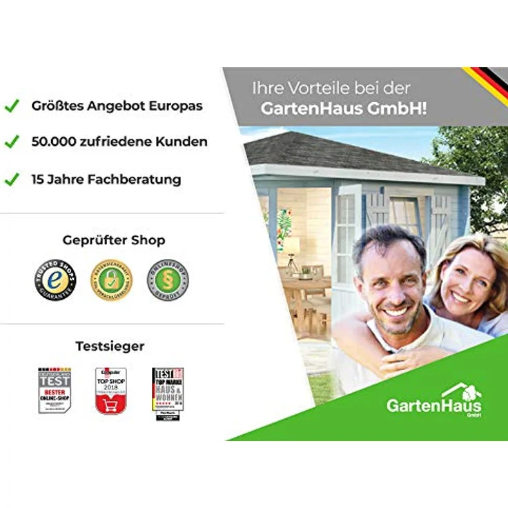 Alpholz Gerätehaus Zimowit aus Massiv-Holz | Gerätehaus mit 14 mm Wandstärke | Garten Holzhaus inklusive Montagematerial | Geräteschuppen 194 x 118 cm | Pultdach – Bild 5