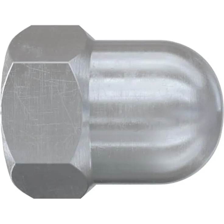 fischer FAZ II Plus Hutmutter M12, Stahl galvanisch beschichtet, 20 Stück, für architektonisch anspruchsvolle Anwendungen