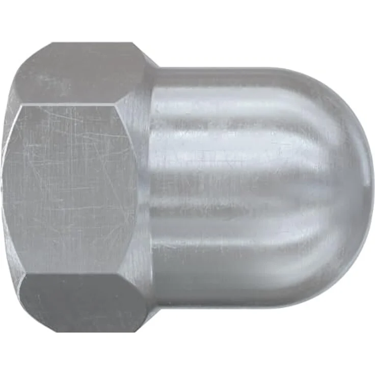 fischer FAZ II Plus Hutmutter M12, Stahl galvanisch beschichtet, 20 Stück, für architektonisch anspruchsvolle Anwendungen