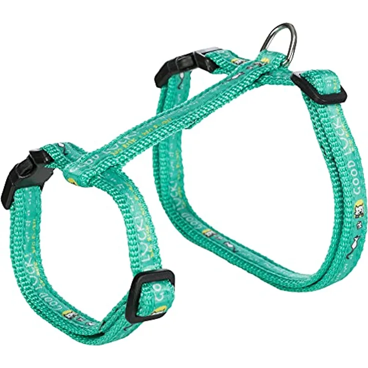 Trixie 41893 Katzengeschirr mit Leine, XL, Nylon, 34–57 cm/13 mm, 1,20 m
