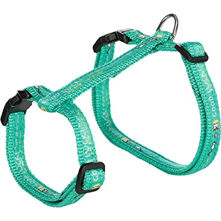 Trixie 41893 Katzengeschirr mit Leine, XL, Nylon, 34–57 cm/13 mm, 1,20 m – Bild 1