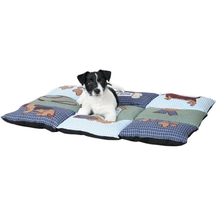 Trixie Decke Patchwork 80x55 cm blau-grün – Bild 3