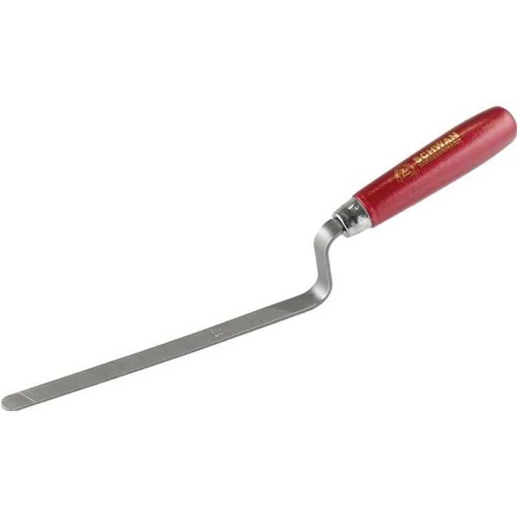 Schwan Hamburger Fugenkelle L.310mm B.12mm, konisch geschliffen, gehärteter Kohlenstoffstahl, VE: 10 Stück