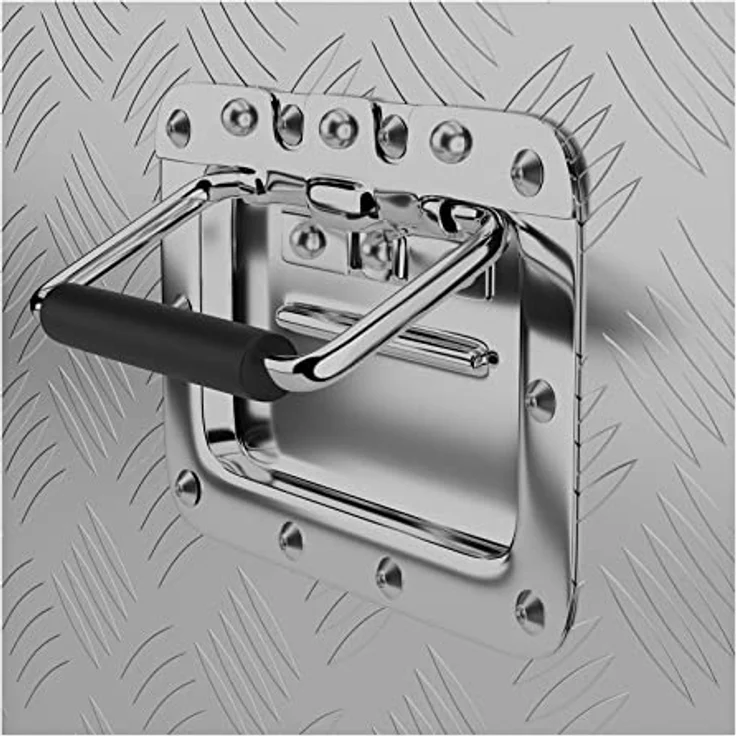 MSW Alubox Riffelblech 150 L Transportkiste - Aluminium Werkzeugkoffer 124 x 38 x 38 cm - Preisvergleich – Bild 6