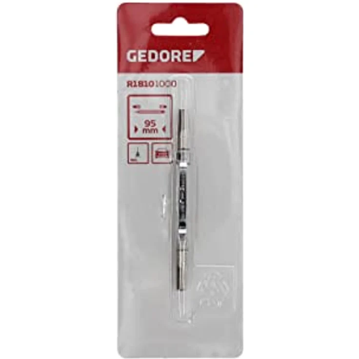 Gedore Schraubendreher R18101000, Servicewerkzeug mit stabiler Einstellspitze und Halteclip, 95 mm Länge aus Aluminium – Bild 6