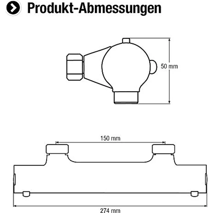 CORNAT Brause Thermostat-Armatur MURCIA – Bild 2