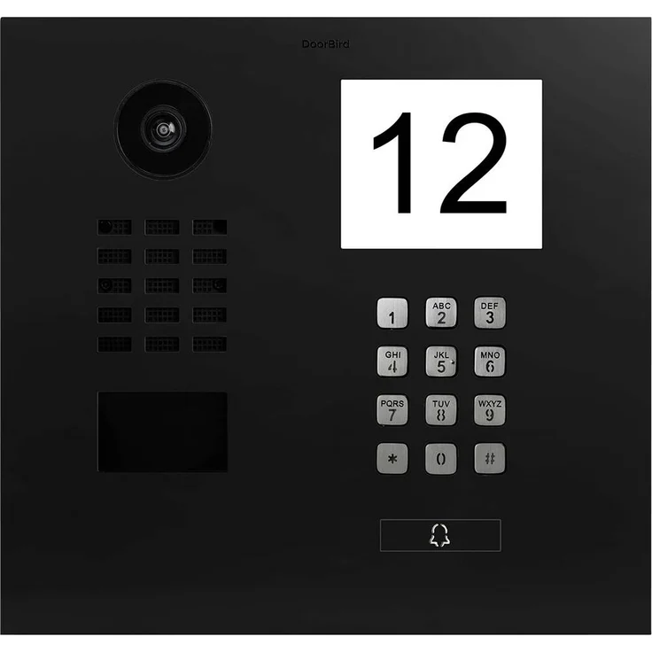 DoorBird D2101IKH, LAN Türsprechanlage mit HD-Video, Graphitschwarz (seidenmatt)