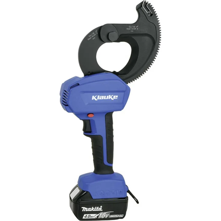 Klauke EMS55CU Ratschen-Kabelschneider, elektromechanisch für Alu- und Kupferkabel bis 50mm, ein- und mehrdrähtig mit Makita Akku-System