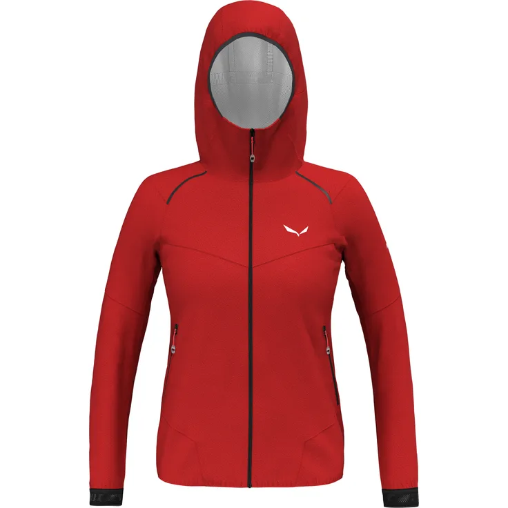 Salewa PEDROC PTX 2.5L W LIGHT JACKET 1500 flame 40 - Wasser- und winddichte Arbeitsjacke mit Kapuze
