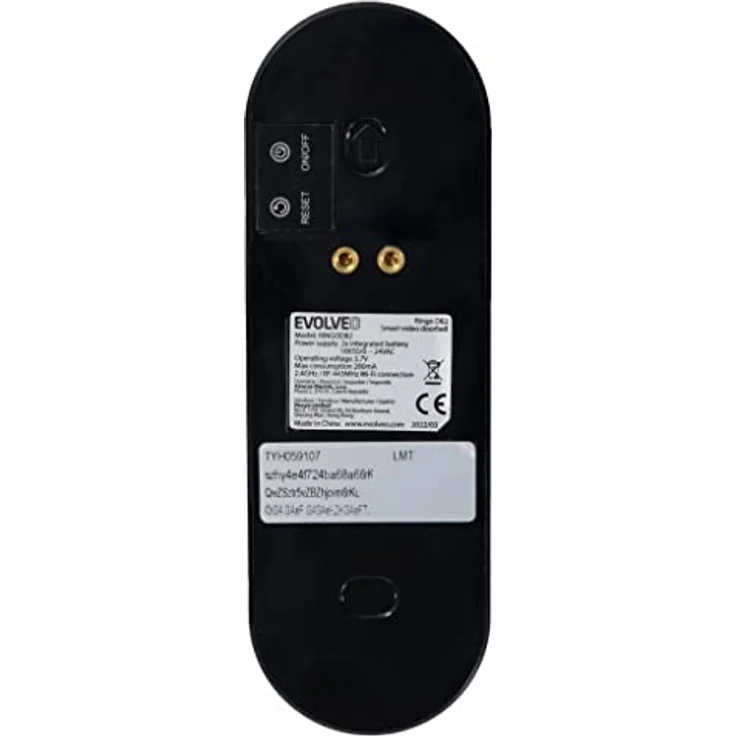 Evolveo Ringo DB2 Smart-Video-Türklingel + Bewegungserkennung, Nachtsicht, IP65 wasserdicht, 130° Kamera, schwarz – Bild 4