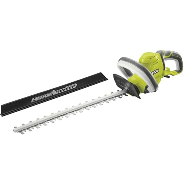Ryobi Heckenschere RHT4550HS, Elektro-Heckenschneider mit 450 W Motor und 50 cm Klinge, Schnittkapazität bis 22 mm, inkl. HedgeSweep-Aufsatz – Bild 1