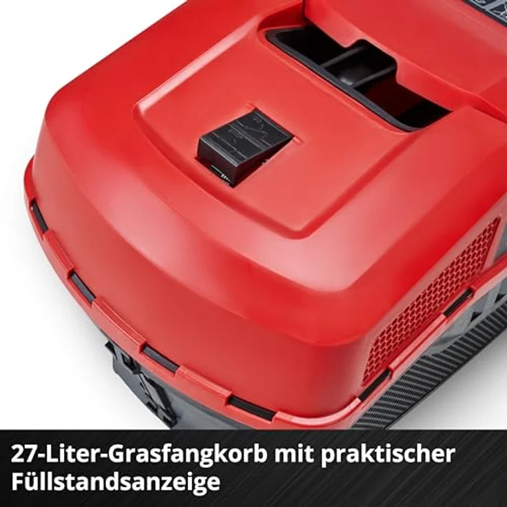Einhell Akku-Rasenmäher GE-CM 18/32 C Li BL-Solo, geeignet für Flächen bis 270 m², bürstenloser Motor, 27-Liter-Grasfangkorb, zentrale Schnitthöhenverstellung – Bild 10