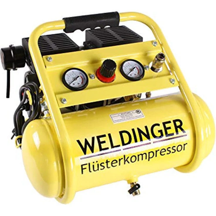 WELDINGER FK95 compact WELDINGER Flüsterkompressor750W innenbeschichteter Tank – Bild 4