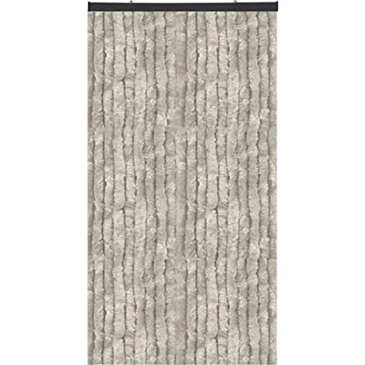 Bestlivings Flauschvorhang in Sondergröße - Türvorhang Breite: 160cm - Länge: 250cm, Hellgrau