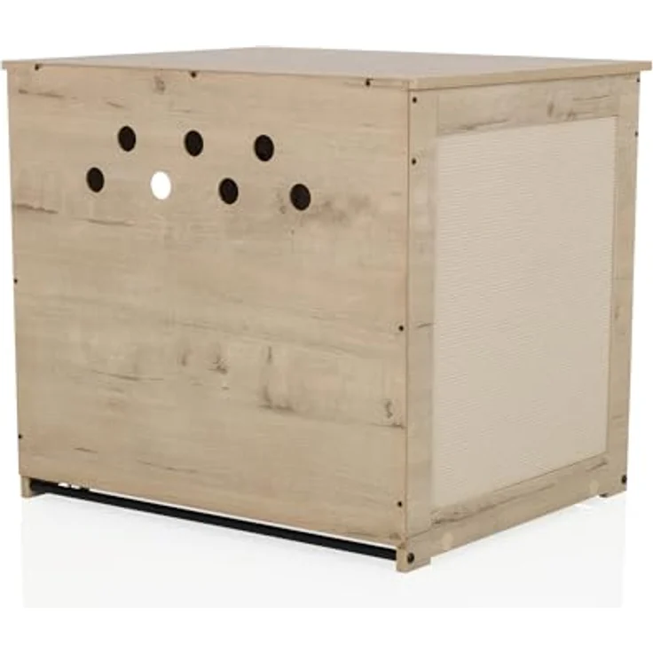 hjh LIVING Kitty Pawbox 1, Hundebett + Katzenbett im Landhausstil mit stabilem MDF-Material, integrierten Belüftungslöchern und Kratzbrett – Bild 9