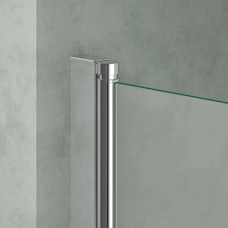 Mai & Mai Duschwand C112, faltbare Badewannenwand aus 6mm ESG-Sicherheitsglas, NANO-Beschichtung, 180° schwenkbar, 94x140cm – Bild 5