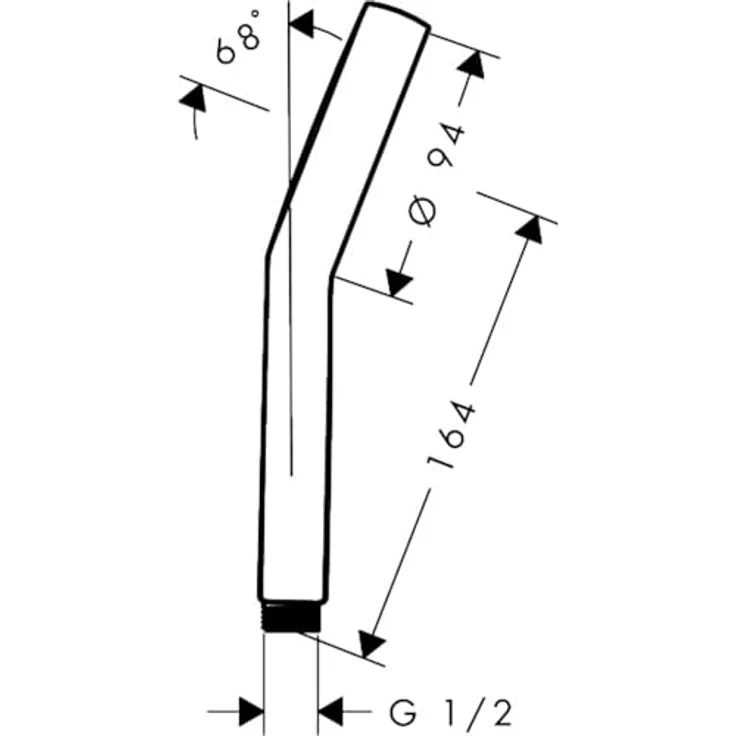 Hansgrohe Activera Select S Duschkopf 95 mm, Handbrause mit 2 Strahlarten, EcoSmart, mattschwarz – Bild 7