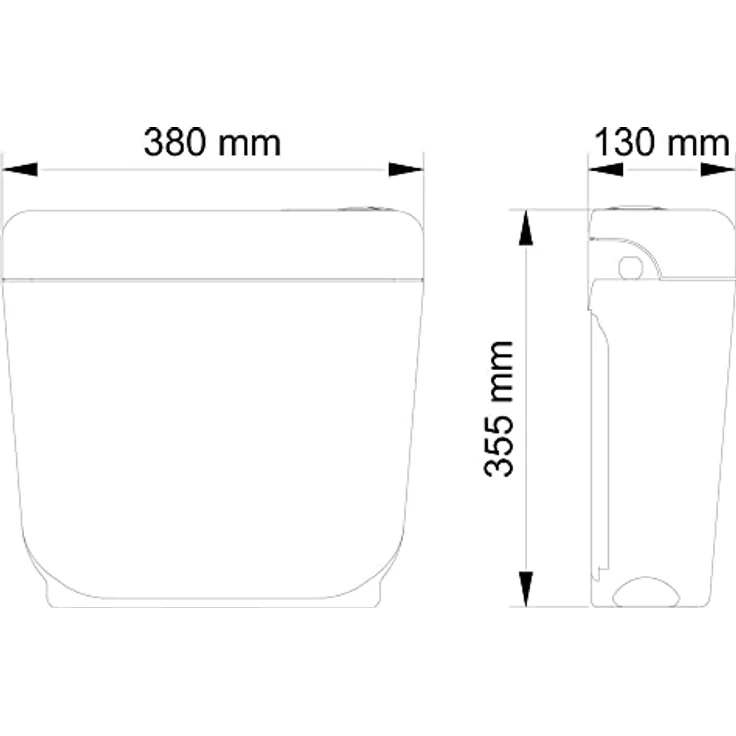 Belvit Tiefspül-WC BV-SW4001-T+BV-D0400+BV-AP1001, Stehend, Abgang senkrecht, Weiß, Taharet/Bidet Funktion, Softclose-Deckel – Bild 7