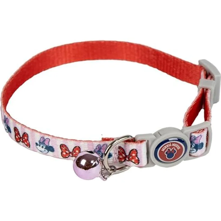 Cerda Katzen-Halsband Disney Minnie Mouse, verstellbar, robust und bequem aus 100 % Polyester