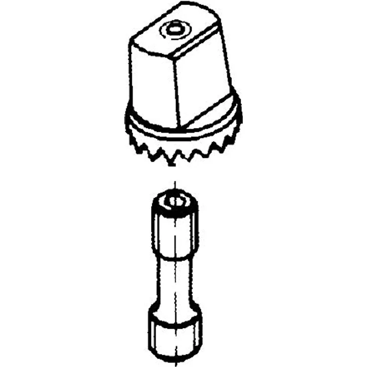 GEZE Achsverlängerungen TS500/550, 15 mm, verzinkter Stahl, für Dreh- & Drechselbank-Zubehör