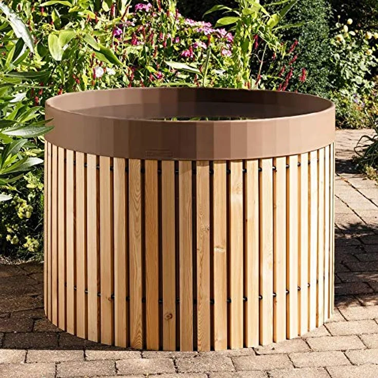 Ing. G. Beckmann FL100 KG Regenfass, natur, 124 x 124 x 88 cm, 1000 L – Bild 5