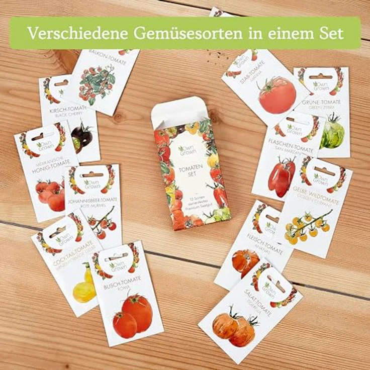 Tomaten Samen Set Mit 12 Sorten Tomatensamen Für Garten Und Balkon Tomaten – Bild 9