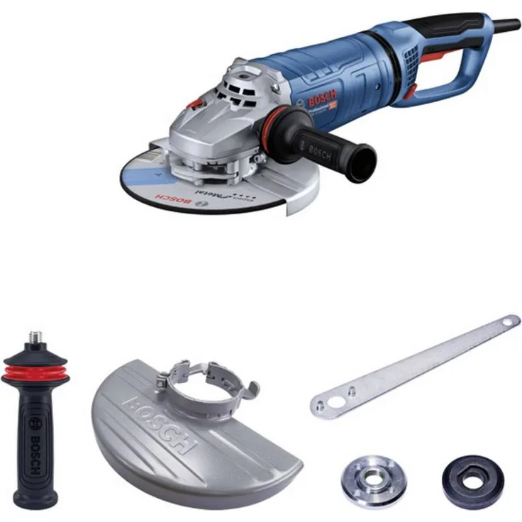 Bosch Professional Winkelschleifer GWS 27-230 PR, kraftvolles 2.700-W-Motor, schwarz