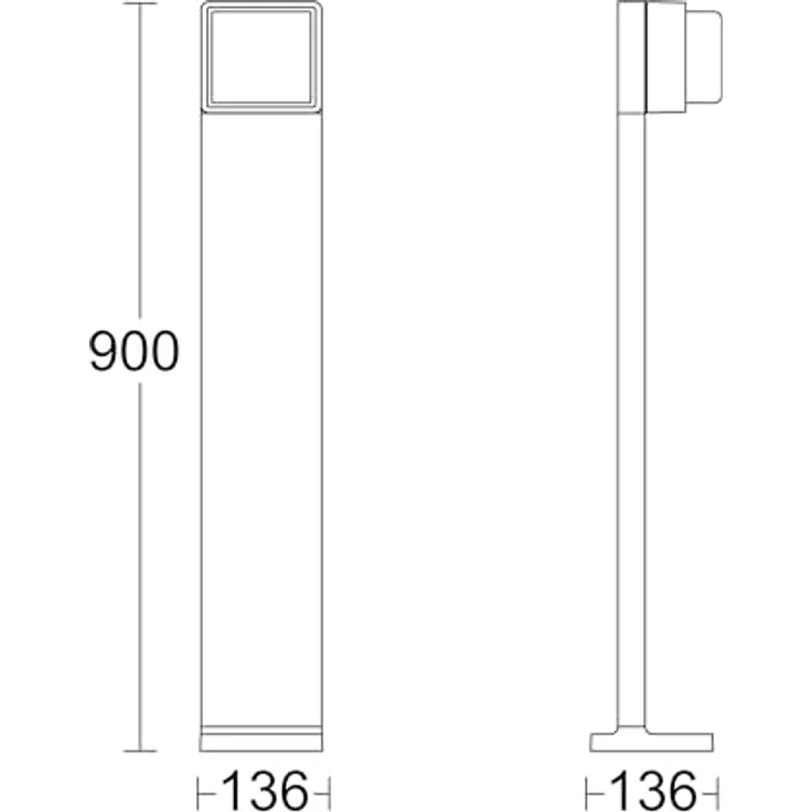 Steinel GL 85 C 900, Poller- und Wegeleuchte mit 719 Lumen, dimmbar, wetterfest IP44, kabellos über Bluetooth Mesh – Bild 9