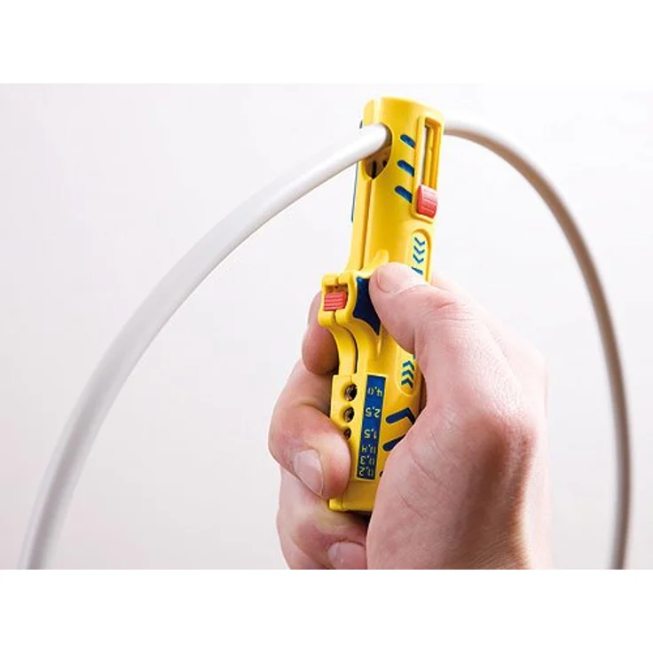 Jokari Kabelverarbeitungs-Set Secura II (für Coaxialkabel ø 4,8-7,5 mm und Rundkabel ø 8-13 mm, Abisolierwerkzeug Kabel) 490119 – Bild 2